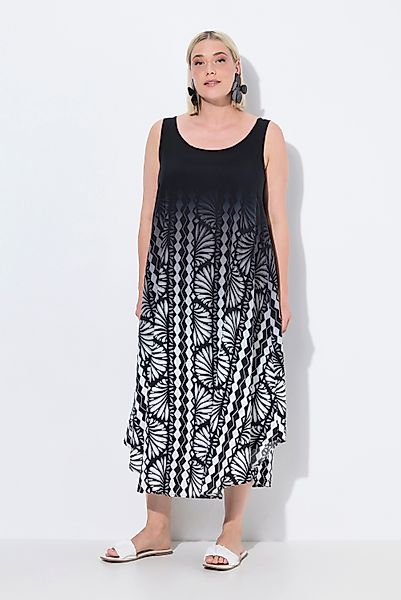 Ulla Popken Maxikleid Midikleid Muscheln A-Linie günstig online kaufen