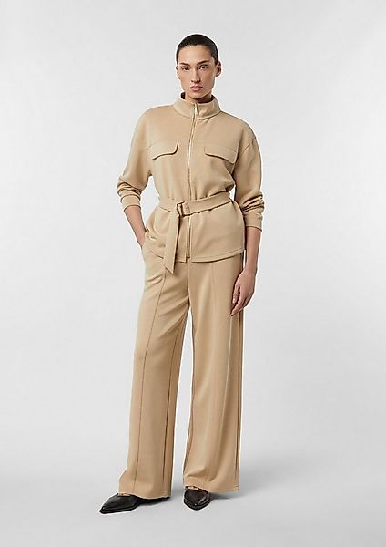 comma Chinos Hose Wide-Leg-Sweathose mit Teilungsnähten günstig online kaufen