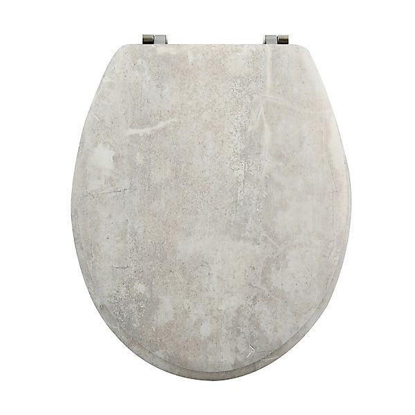 MSV WC-Sitz Stonehenge MDF 42,5 cm x 36,5 cm x 5 cm Grau günstig online kaufen