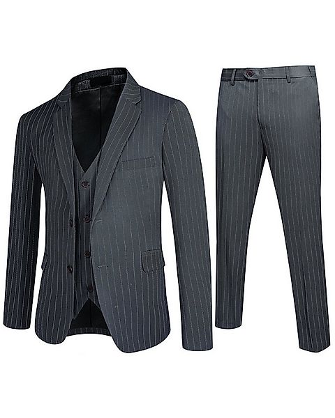 Allthemen Anzug Herren gestreift Hochzeitsanzug Slim Fit Business Anzüge günstig online kaufen