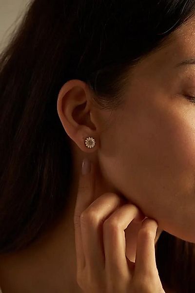 Einzelstück Paar Ohrstecker Ohrstecker GÄNSEBLÜMCHEN günstig online kaufen