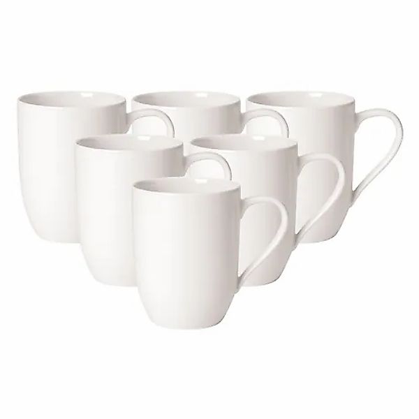 Villeroy & Boch Becher »Kaffeebecher For Me 290 ml 6er Set weiß« günstig online kaufen