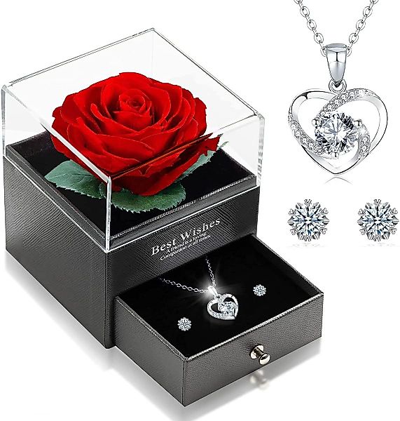 ZEUOPQ Schmuckset Schmuckset Ewige Rose mit günstig online kaufen