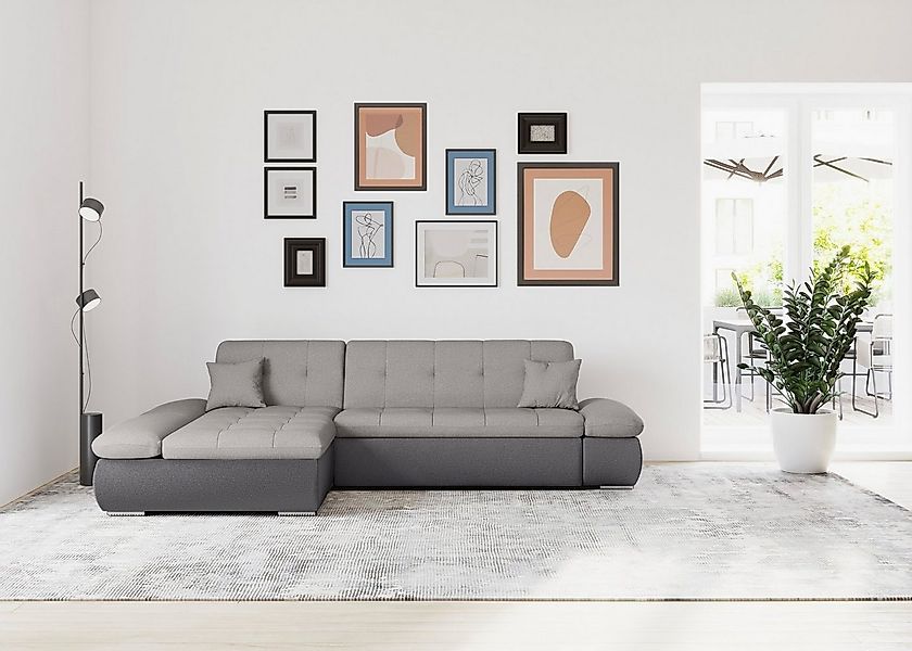 DOMO collection Ecksofa "Moric, L-Form, XXL-Sofa - Breite 300cm, viel Platz günstig online kaufen