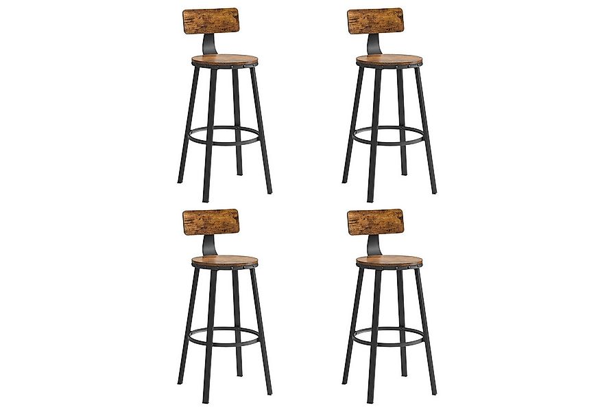 VASAGLE Barhocker Barstühle (Set, 4 St), Barhocker, 2er Set, Barstuhl, Küch günstig online kaufen