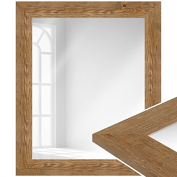 WANDStyle Wandspiegel H780, Eiche-Optik, aus Massivholz günstig online kaufen