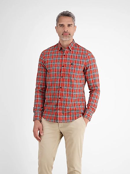 LERROS Karohemd langarm, mit Button-Down-Kragen günstig online kaufen