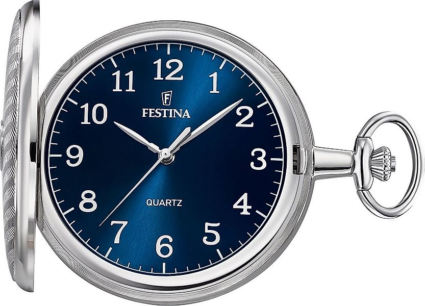 Festina Taschenuhr Festina Herrenuhr Edelstahl silber, (Analoguhr, Analoguh günstig online kaufen