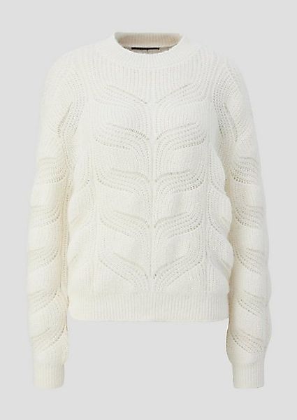 QS Strickpullover Strickpullover mit Zopfmuster günstig online kaufen