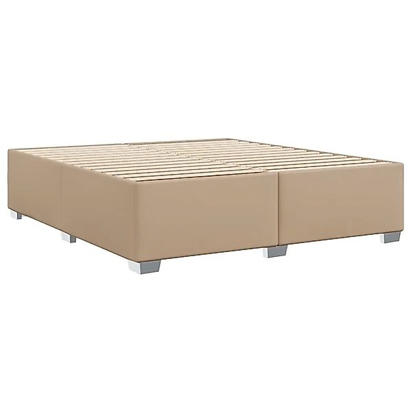 vidaXL Bettgestell Cappuccino-Braun 200x200 cm Kunstleder 3284575 günstig online kaufen