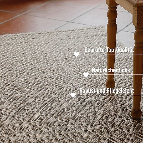 Wecon home Teppich »Miami Beach« rechteckig 5 mm Höhe In- & Outdoor Teppich günstig online kaufen