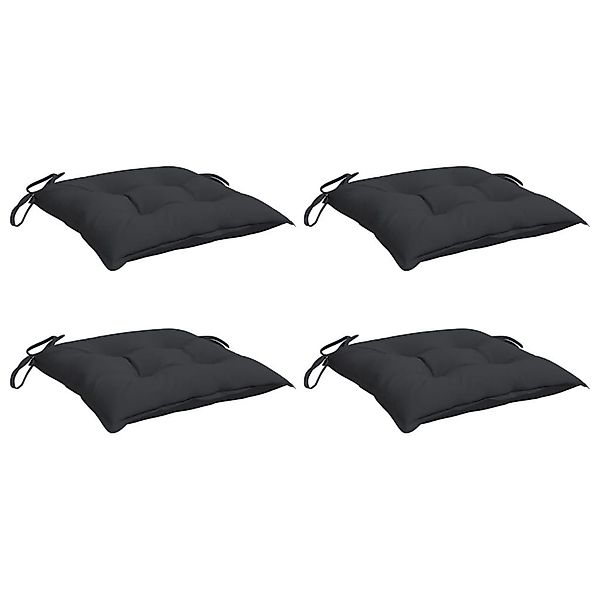 vidaXL Sitzauflage Palettenkissen 4 Stk. Schwarz günstig online kaufen