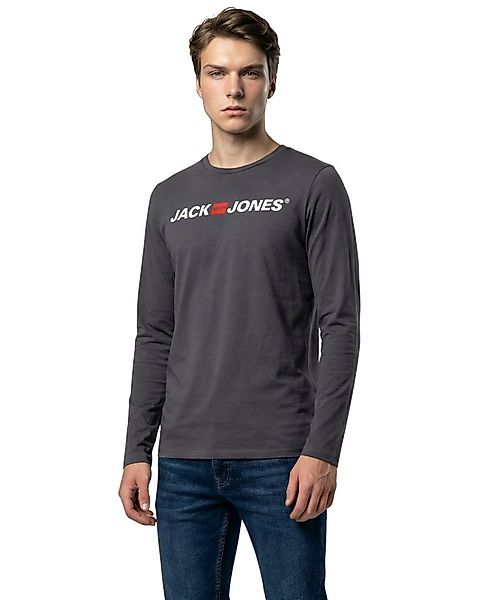 Jack & Jones Langarmshirt stilvolles Regular Fit Longsleeve mit Printdruck günstig online kaufen