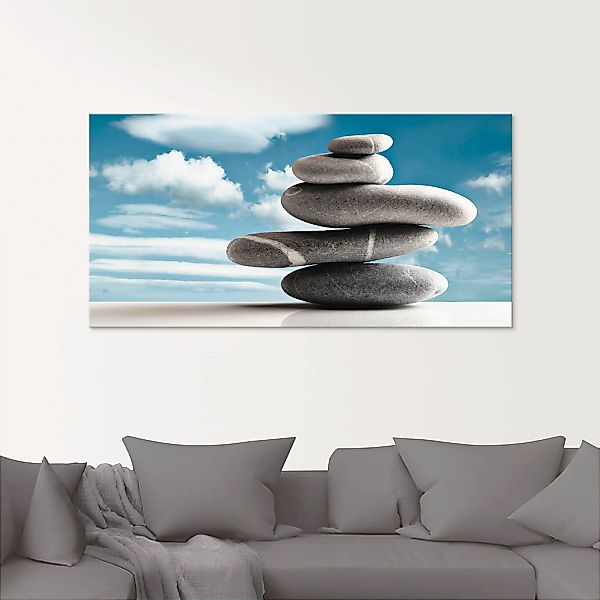 Artland Glasbild »Stapel von fünf Steinen«, Zen, (1 St.), in verschiedenen günstig online kaufen