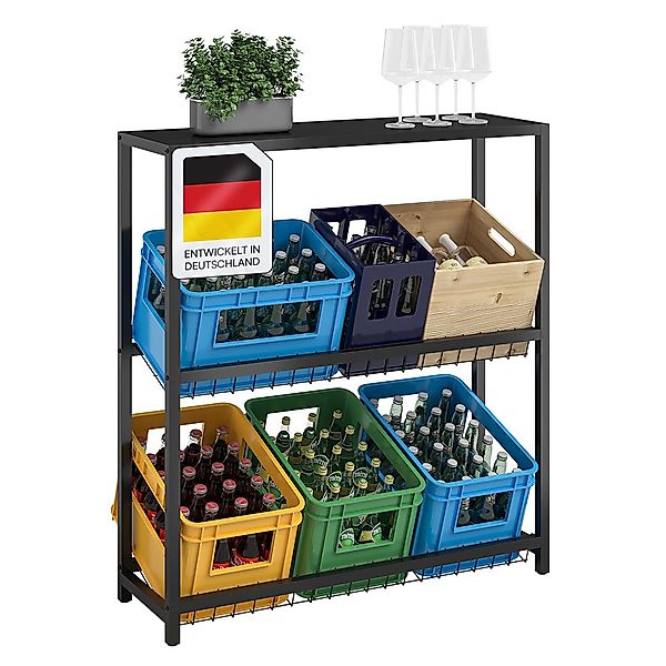STEELSØN Flaschenregal Montune mit Ablagefläche, Getränkekistenregal günstig online kaufen