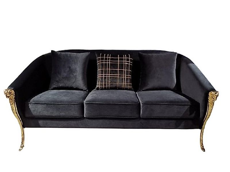 Xlmoebel 3-Sitzer Luxuriöses Samtsofa mit drei Sitzen - Polstermöbel für ex günstig online kaufen