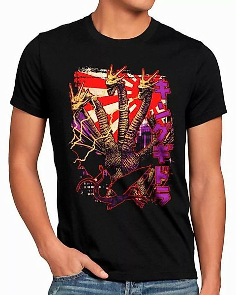 style3 T-Shirt King Ghidrah vs. Gojira monster zero japan monster godzilla günstig online kaufen