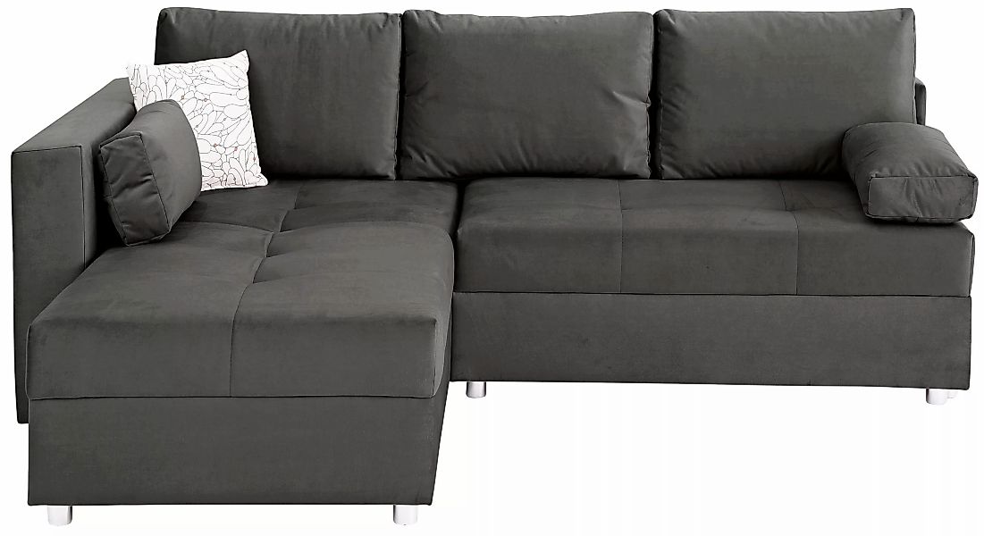 Home affaire Ecksofa »Italia L-Form«, mit Bettfunktion und Bettkasten, Fede günstig online kaufen