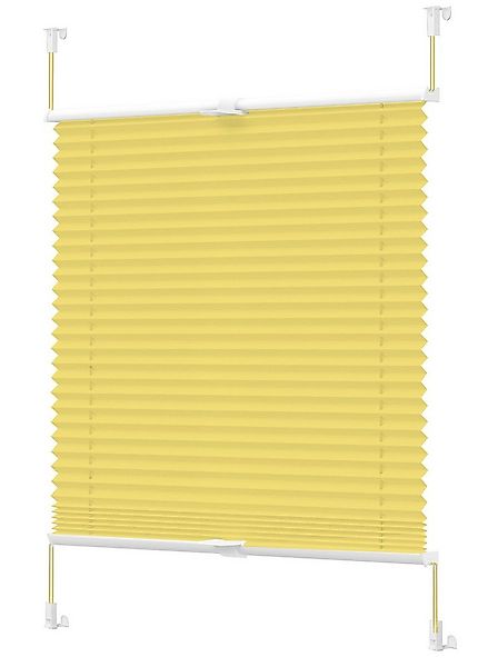 Vkele Plissee Ohne Bohren,Klemmfix,Weiß, Einfach Montage, Klemmträger, Easy günstig online kaufen