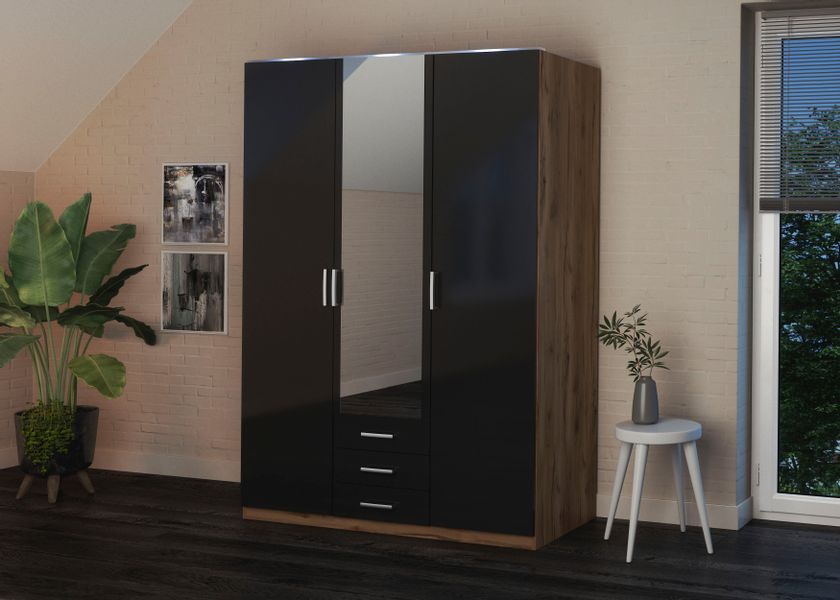 priess Kleiderschrank "Amsterdam" mit oder ohne LED-Beleuchtung günstig online kaufen