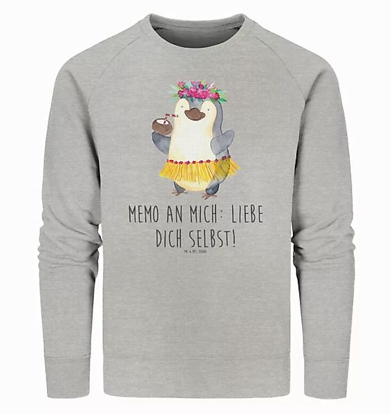 Mr. & Mrs. Panda Longpullover Pinguin Kokosnuss Größe XL - Heather Grey - G günstig online kaufen