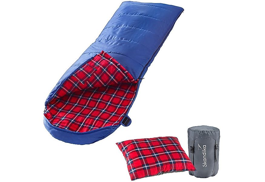 Skandika Deckenschlafsack Dundee Flanell + Kissen, Reißverschluss links, Ba günstig online kaufen