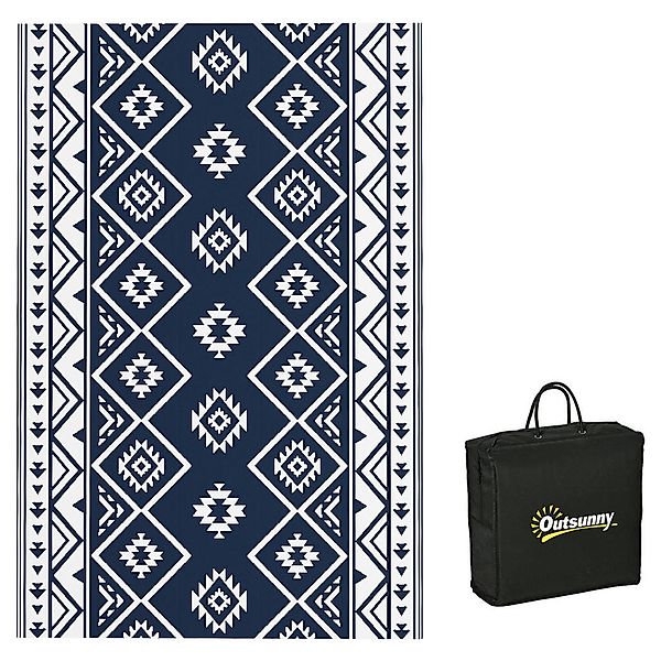 Outsunny Outdoor-Teppich blau B/H/L: ca. 274x182x0,3 cm günstig online kaufen