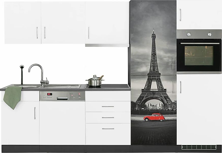 HELD MÖBEL Küchenzeile "Paris", mit E-Geräten, Breite 290 cm, wahlweise mit günstig online kaufen