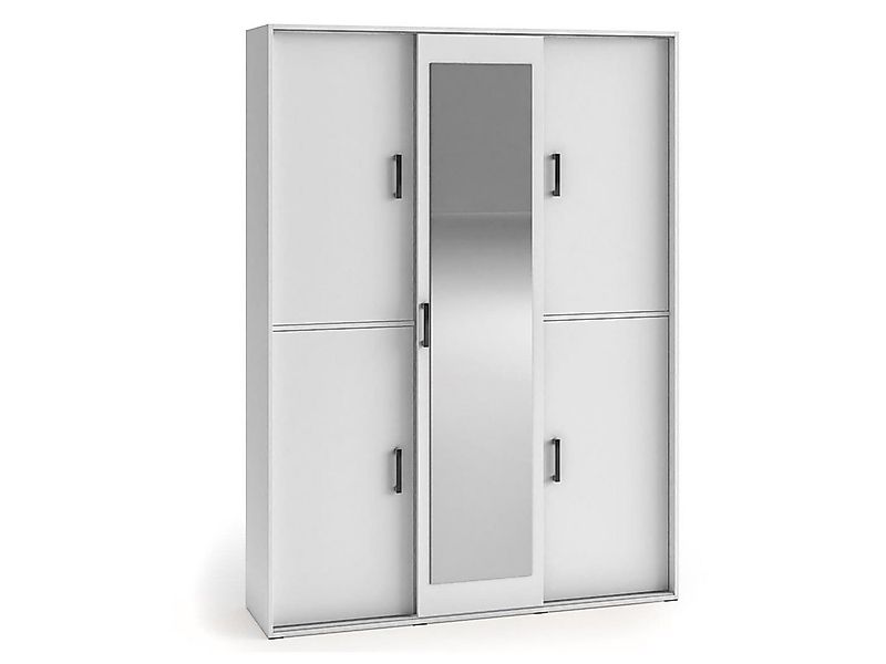 Beautysofa Garderobenschrank mit Spiegel LANO (modern / loft Stil) Kleiders günstig online kaufen