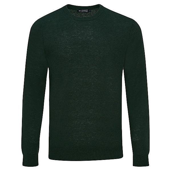 Hackett Wool Silk Cash Rundhalsausschnitt Sweater 2XL Forest Green günstig online kaufen