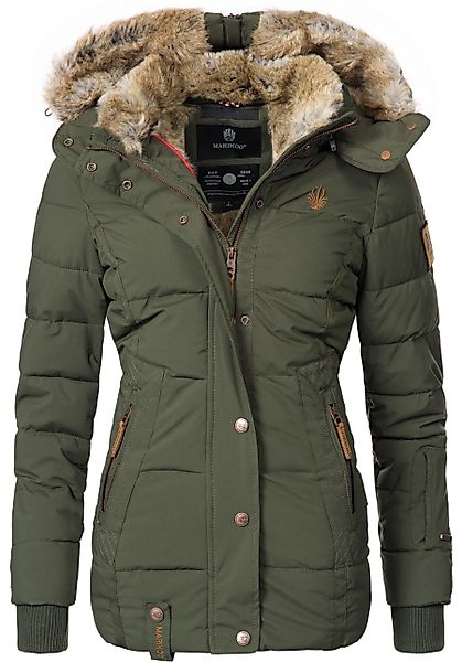 Marikoo Winterjacke "Nekoo" mitKapuze stylische Damen Steppjacke mit großer günstig online kaufen