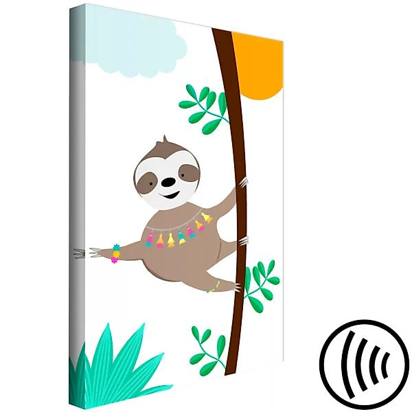 Wandbild Happy Sloth (1 Part) Vertical XXL günstig online kaufen