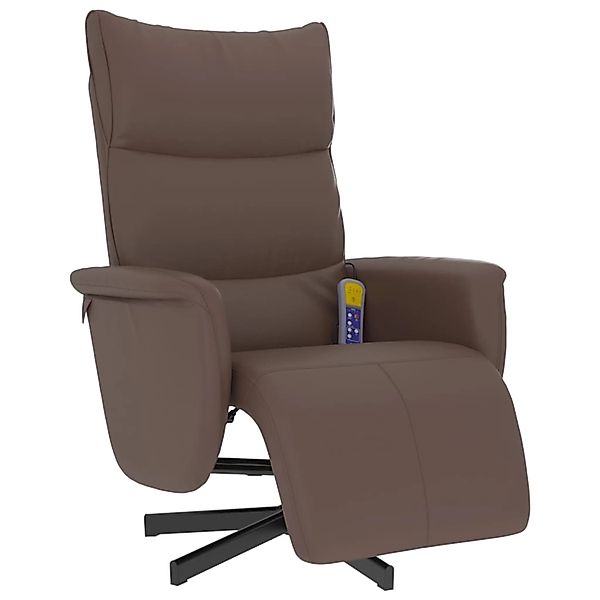 vidaXL Massagesessel mit Fußteil Braun Kunstleder Modell 3 günstig online kaufen