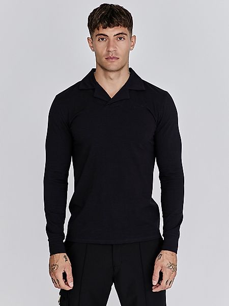Siksilk Poloshirt SikSilk Herren Schwarzes Smart günstig online kaufen
