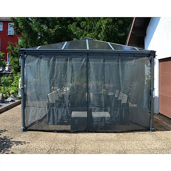 Palram - Canopia  Insektenschutznetz für 3 - 4m Pavillons Anthrazit günstig online kaufen