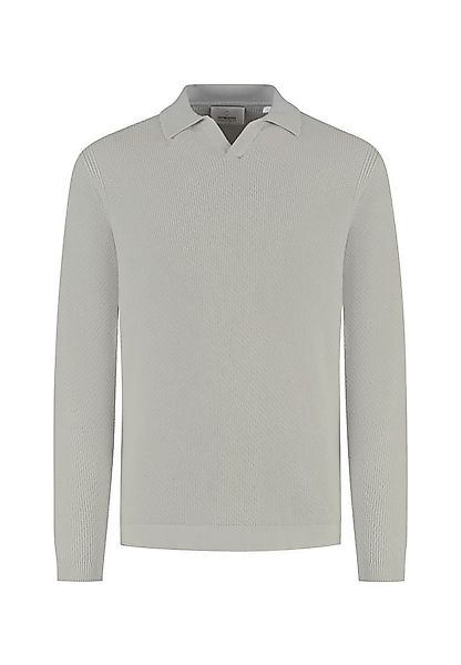 Dstrezzed Langarm-Poloshirt – elegantes Strick-Poloshirt günstig online kaufen