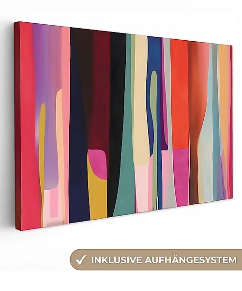 OneMillionCanvasses® Leinwandbild Farbvarianten - Vertikal - Bunt, Fotodruc günstig online kaufen