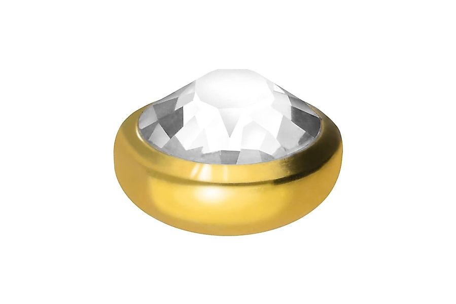 PIERCINGLINE Piercing-Set Chirurgenstahl Schraubdisc KRISTALL (Schraub-Aufs günstig online kaufen