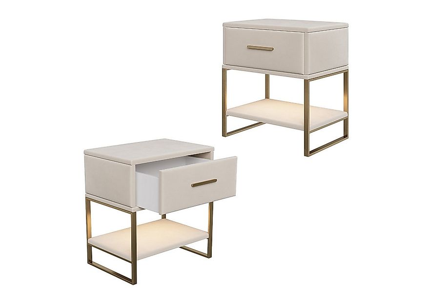 SEEZSSA Nachttisch 2er Set Nachtschrank mit 2 Schubladen (2-St., Sofatisch günstig online kaufen