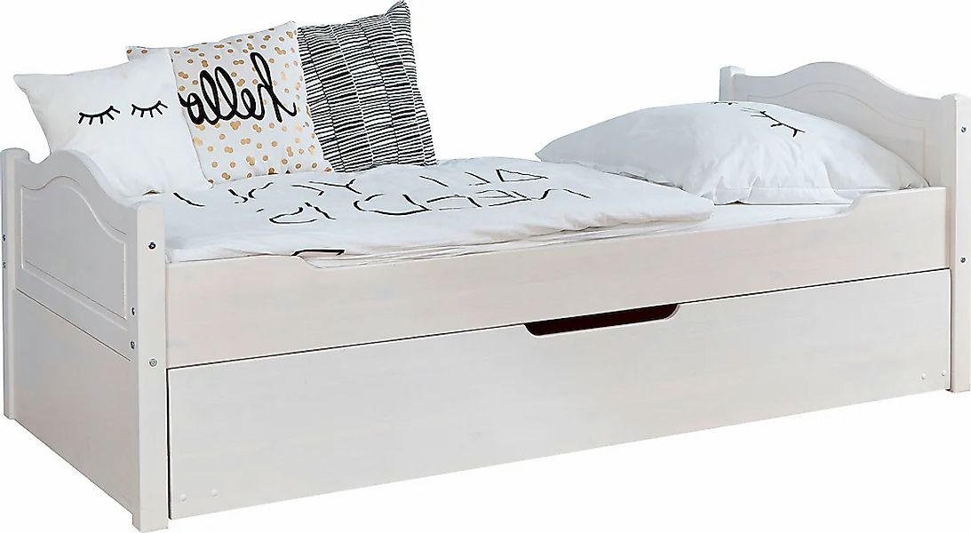 Ticaa Jugendbett "Leni", Einzelbett, inkl. Zusatzbett und Rollrost günstig online kaufen