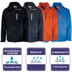 Blue Wave Funktionsjacke Herren Outdoor-Jacke Jupp günstig online kaufen