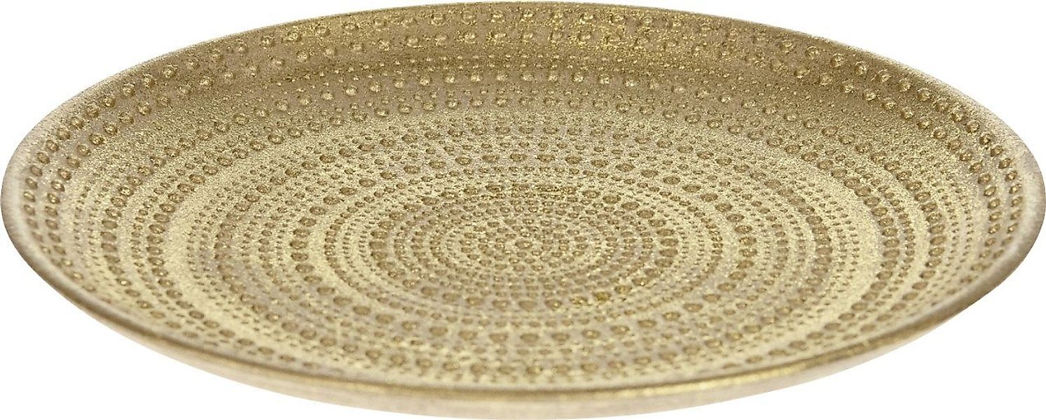 DIJK Dekoteller Dijk Holzteller Ø 29 x 2.5 cm Gold günstig online kaufen