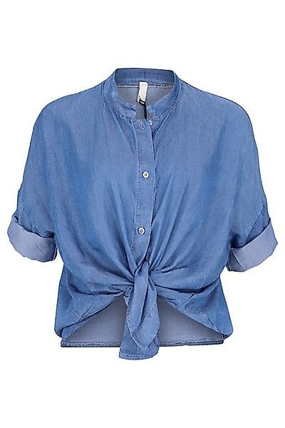 malito more than fashion 3/4-Sweathose 2309 oversize Denimbluse in Jeans-Op günstig online kaufen