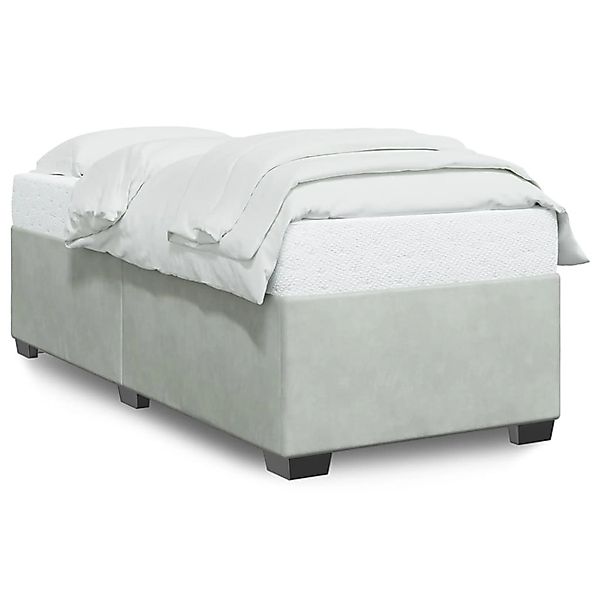 vidaXL Bett Bettgestell ohne Matratze Hellgrau günstig online kaufen