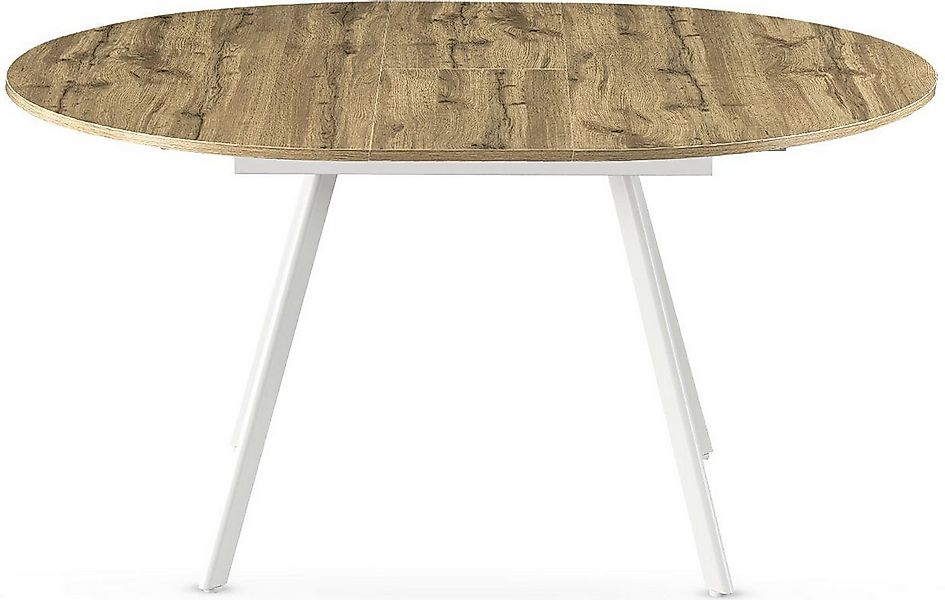 B&D home Esstisch TILL, Metallgestell schwarz oder weiß, ausziehbar 120-160 günstig online kaufen