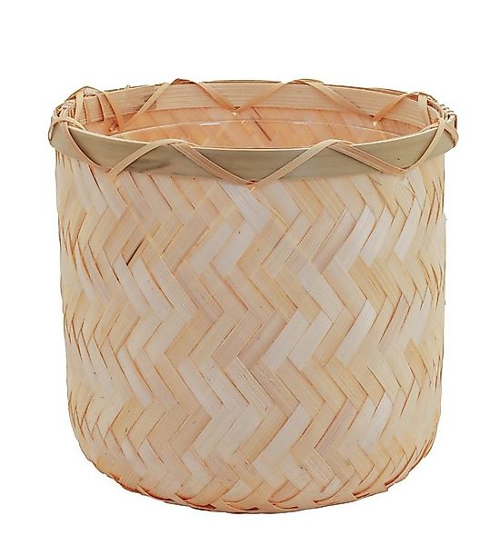 tegawo Übertopf Bambus Blumentopf, Flechtkorb mit Kunststoffeinsatz günstig online kaufen