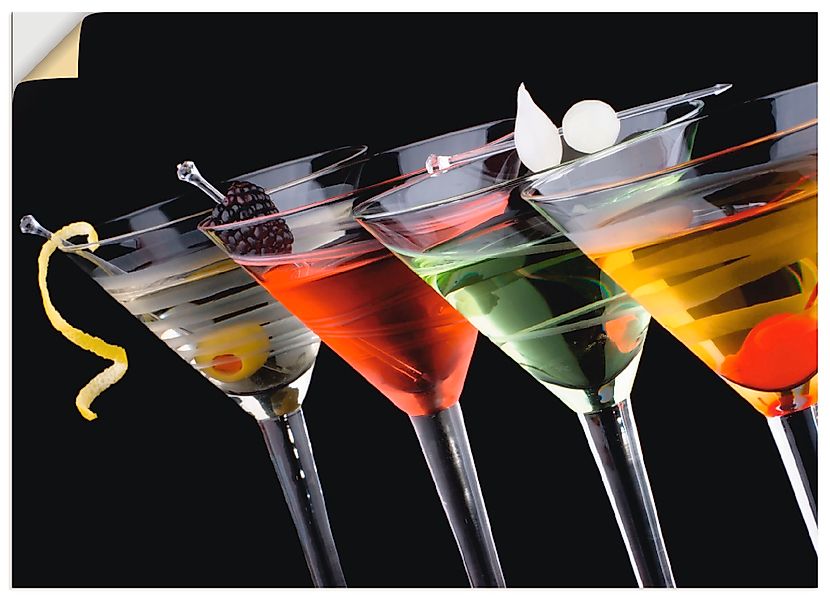 Artland Wandbild "Klassische Martini - Cocktail", Getränke, (1 St.), als Le günstig online kaufen