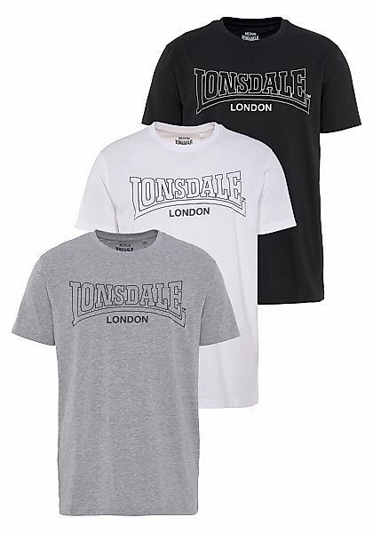 Lonsdale T-Shirt "BEANLEY", 3 Stk. günstig online kaufen