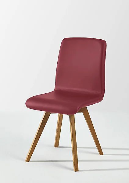 massivline&more 4-Fußstuhl »Karla«, (Set), 2 St., Kunstleder, Gestell aus M günstig online kaufen