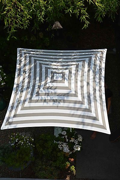 jankurtz Sonnenschirm Murano, Weiß/Taupe, mit Knickelement günstig online kaufen